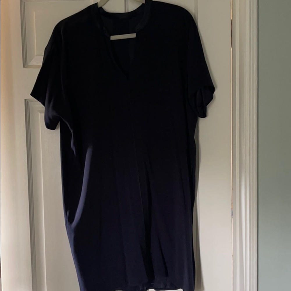 Vince Navy A-Line Dress w Pockets